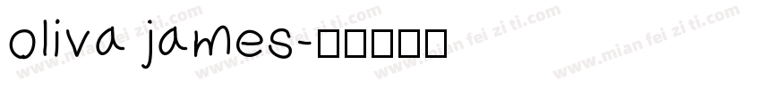 oliva james字体转换